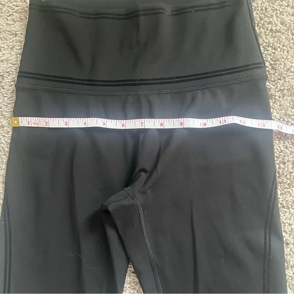 {offline by aerie} black goals workout leggings with velvet striped detail - Picture 7 of 11